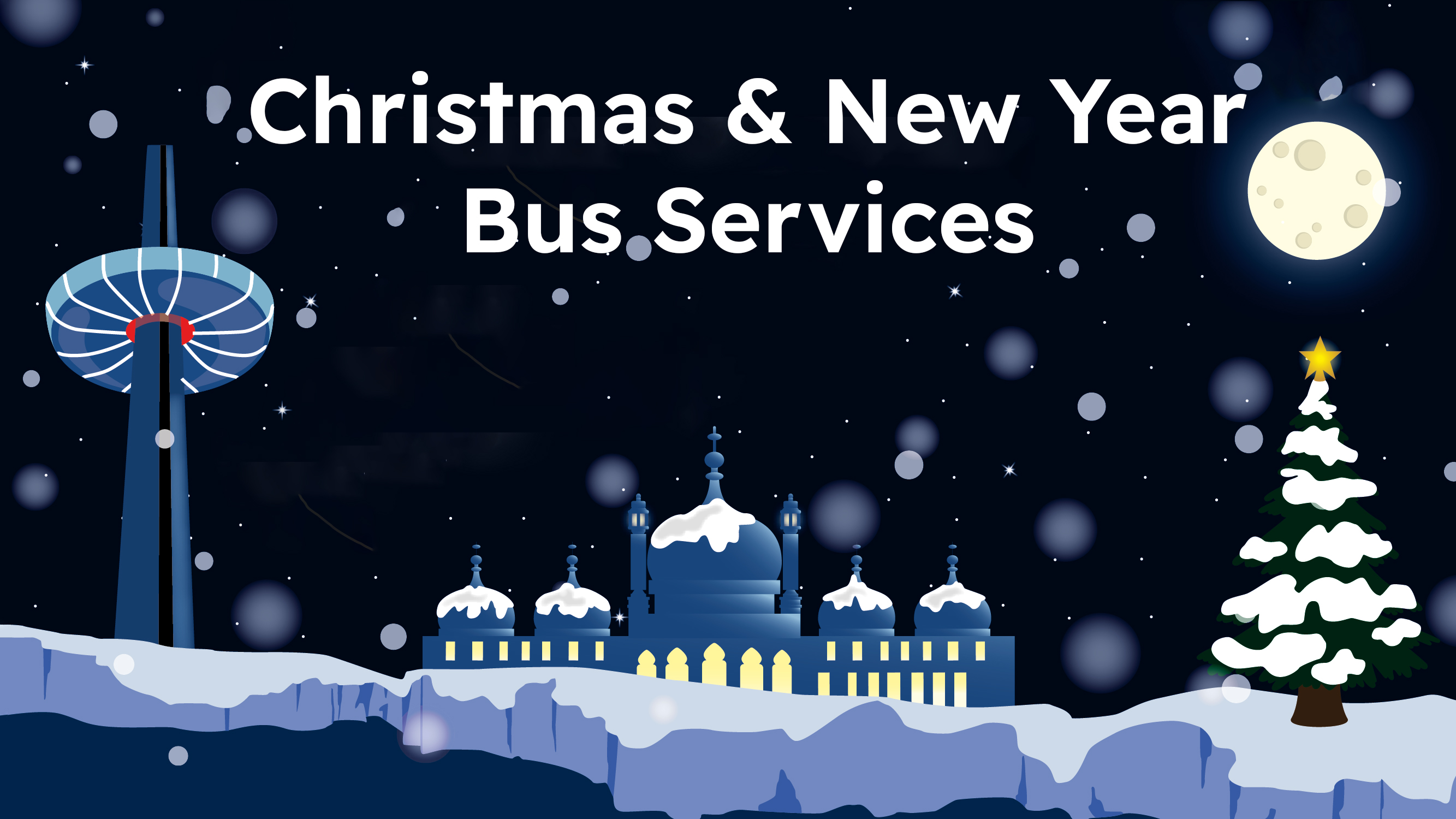 Christmas New Year Holiday Bus Services Brighton Hove Buses